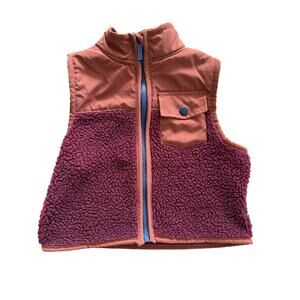 Ben Sherman Colorblock Sherpa Fleece Vest Kids Size 4 Unisex